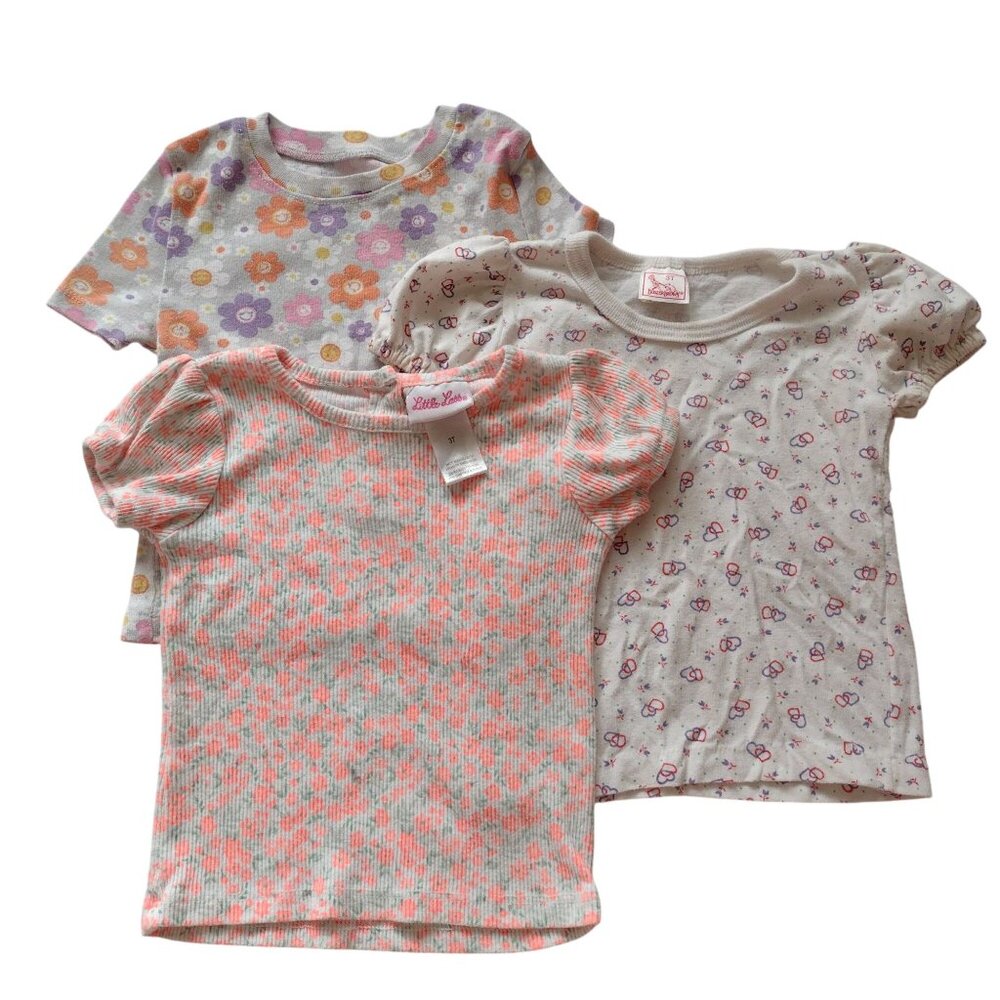 Carhartt Pink Toddler Overalls 3T w 3 Tees Outdoor Durable Workwear - Picture 9 of 13